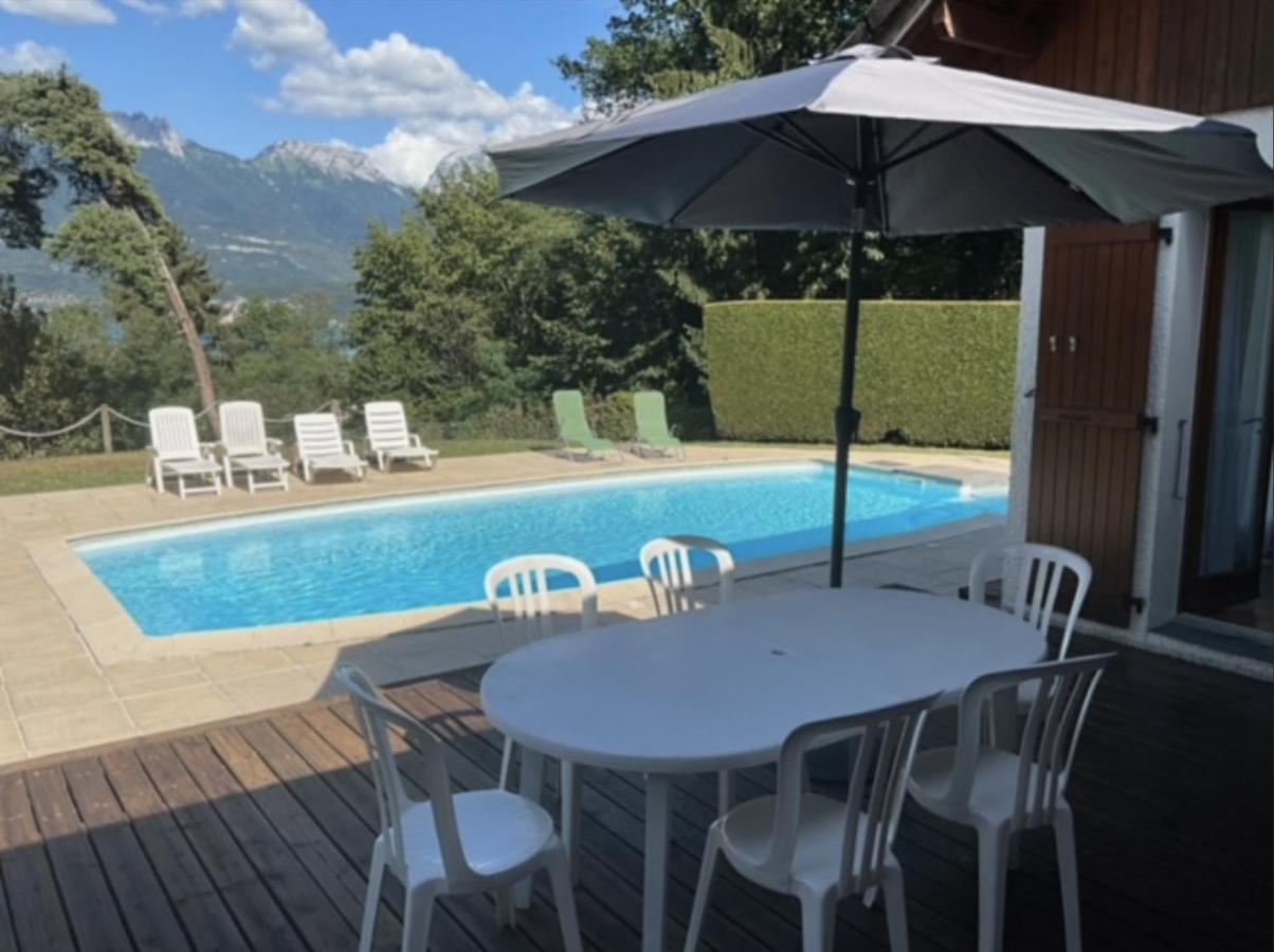 Villa Avec Piscine, Vue Lac Et Montagne Sévrier Exterior foto